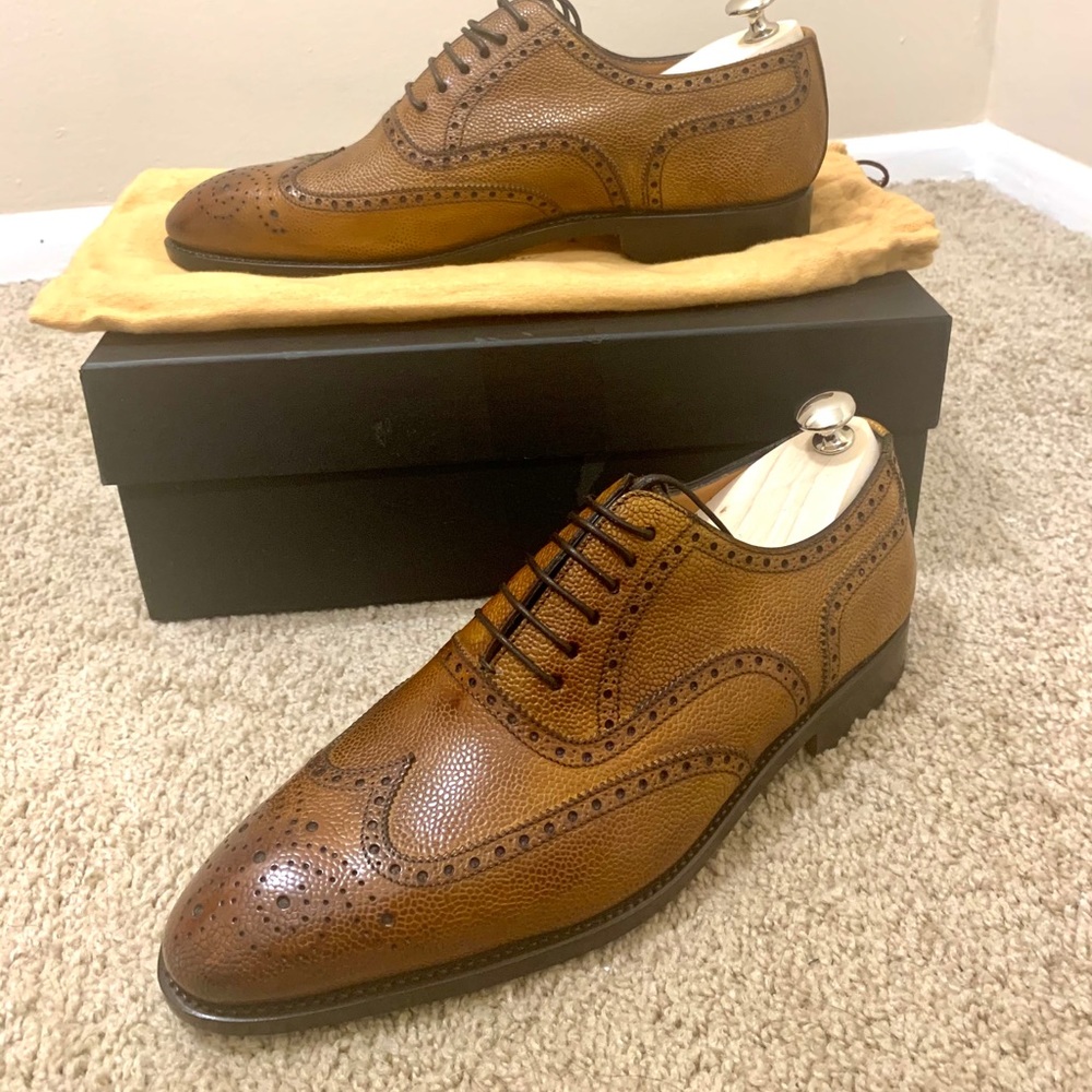 New Bontoni Libertoni Pebbled Leather